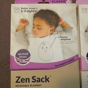 Brand new nested bean weighted zen sack